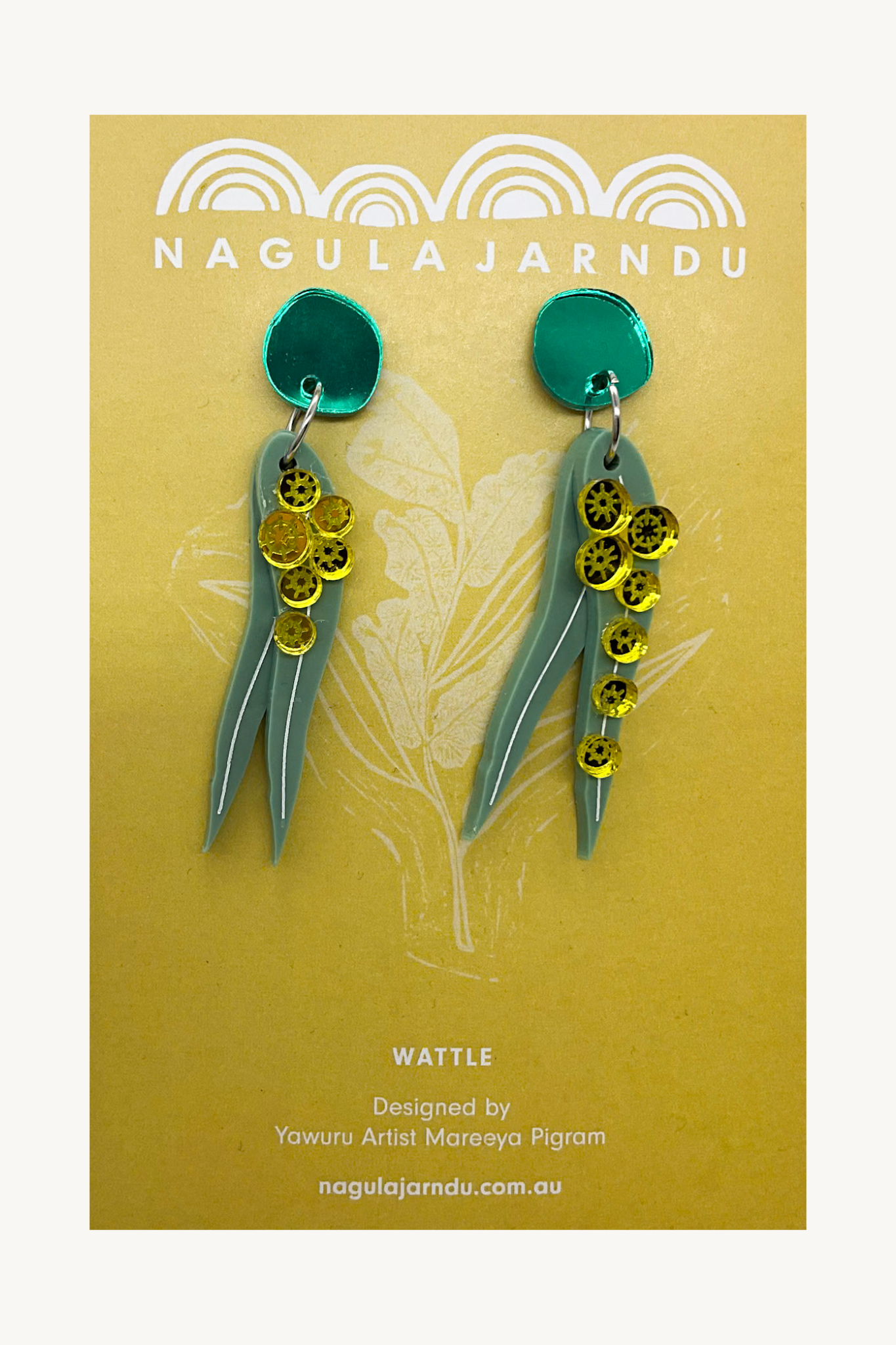 wattle earrings