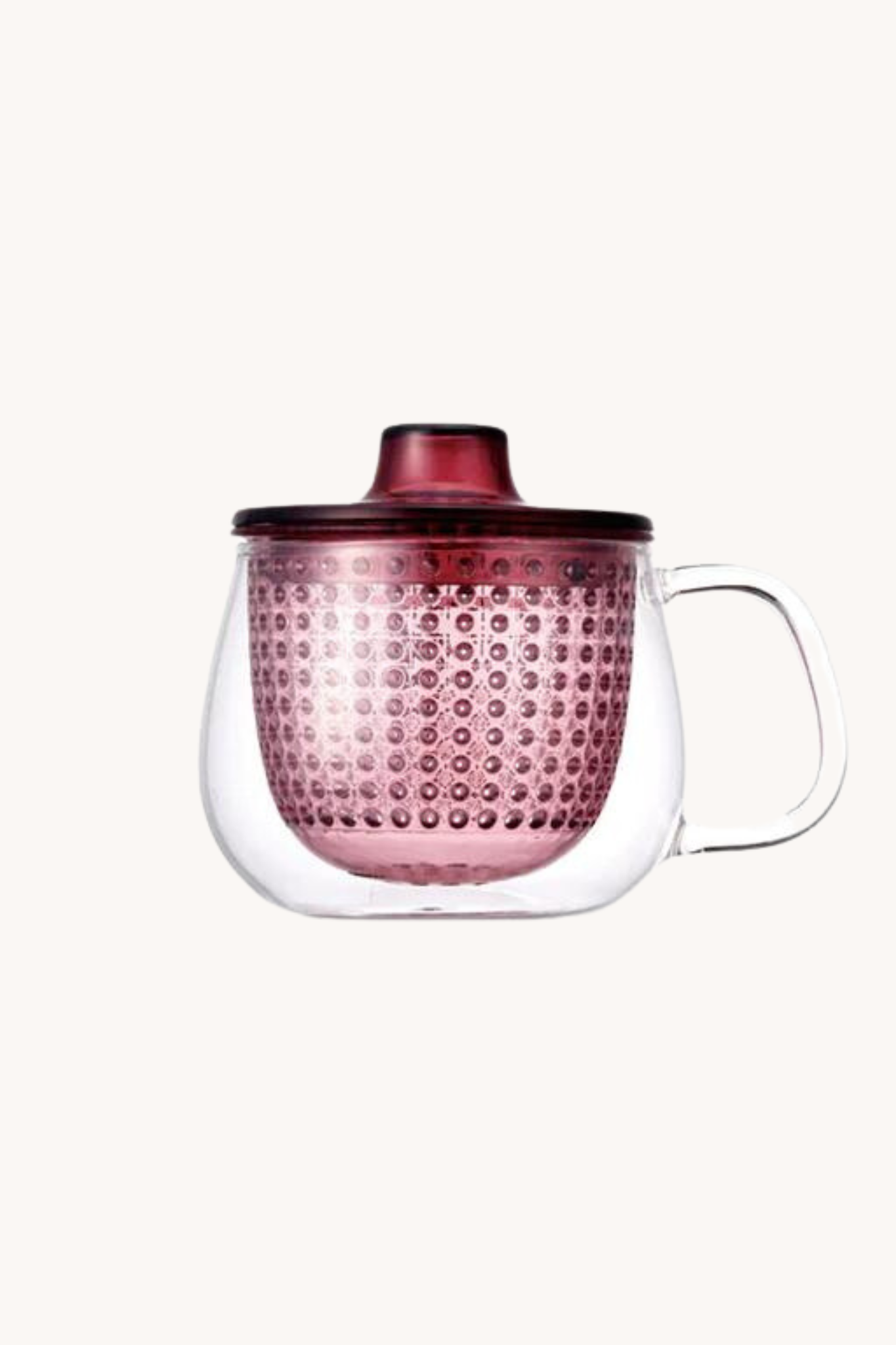 Tea infuser and mug - red