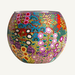 Aboriginal Tealight Candle Holder Wild Flowers