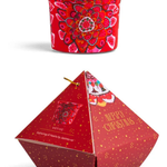 Aboriginal Gathering Of Hearts Pyramid Votive Gift Box