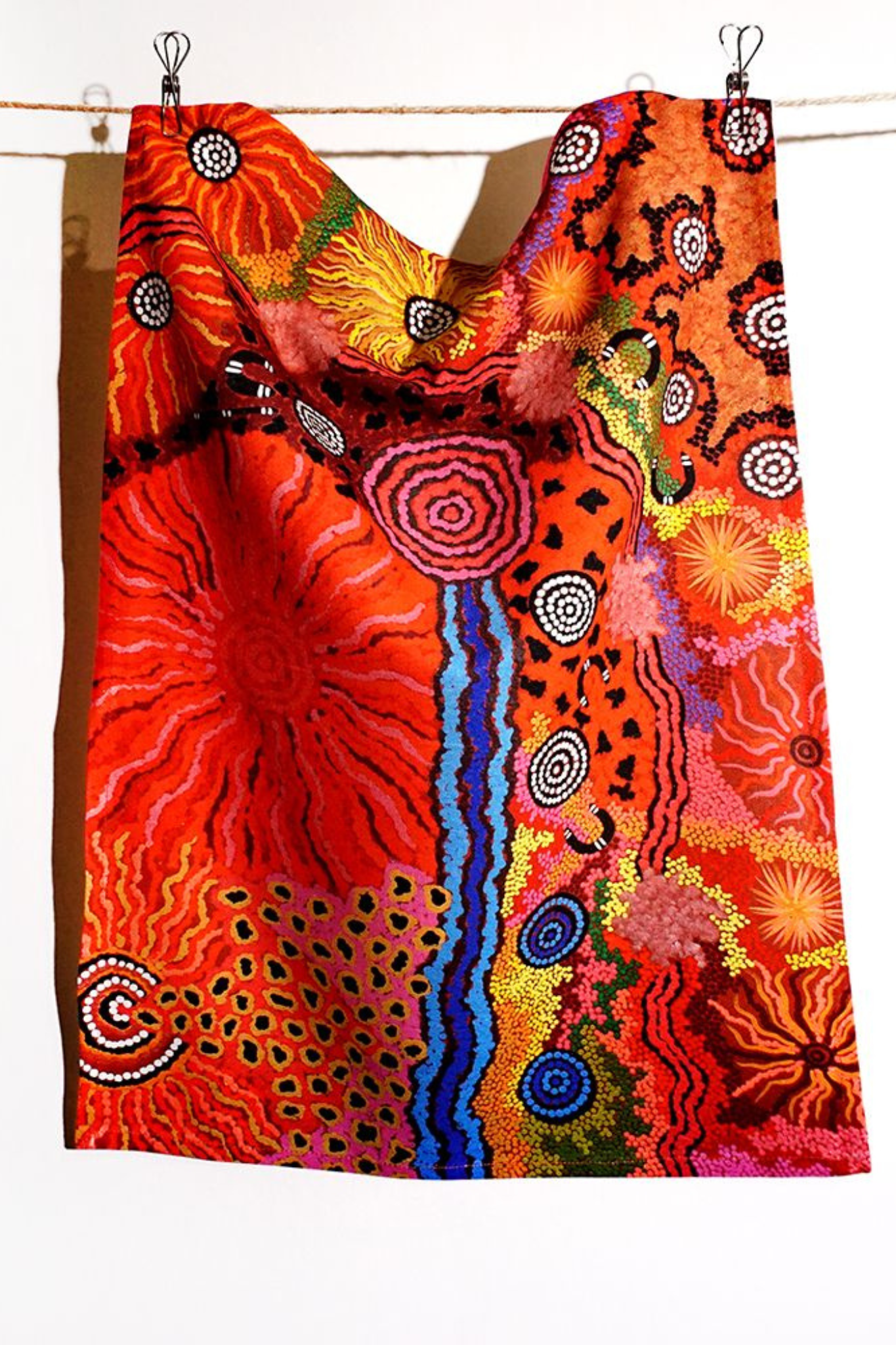 Damien and Yilpi Marks Tea Towel #2