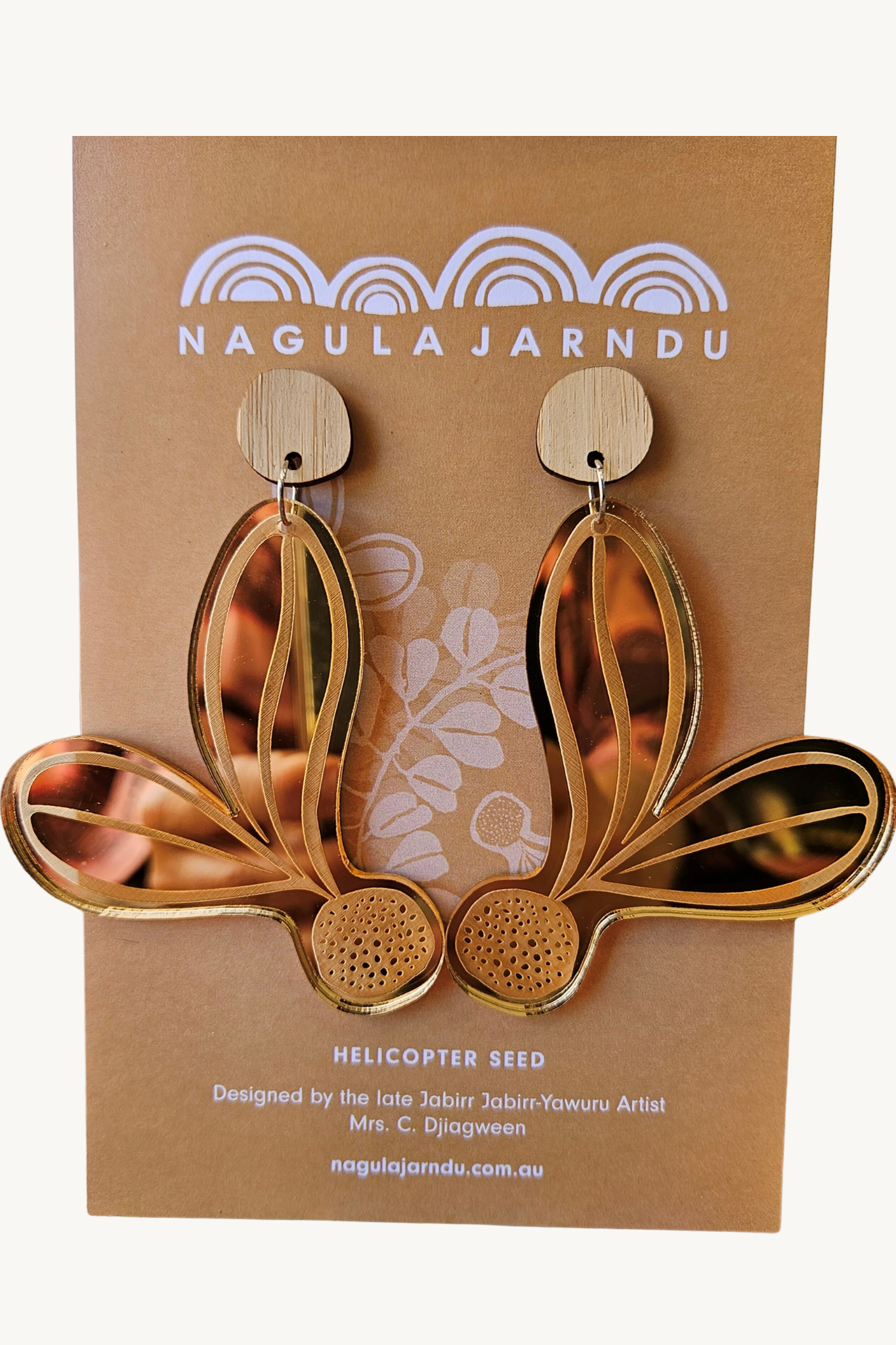 Helicopter Seed Earrings