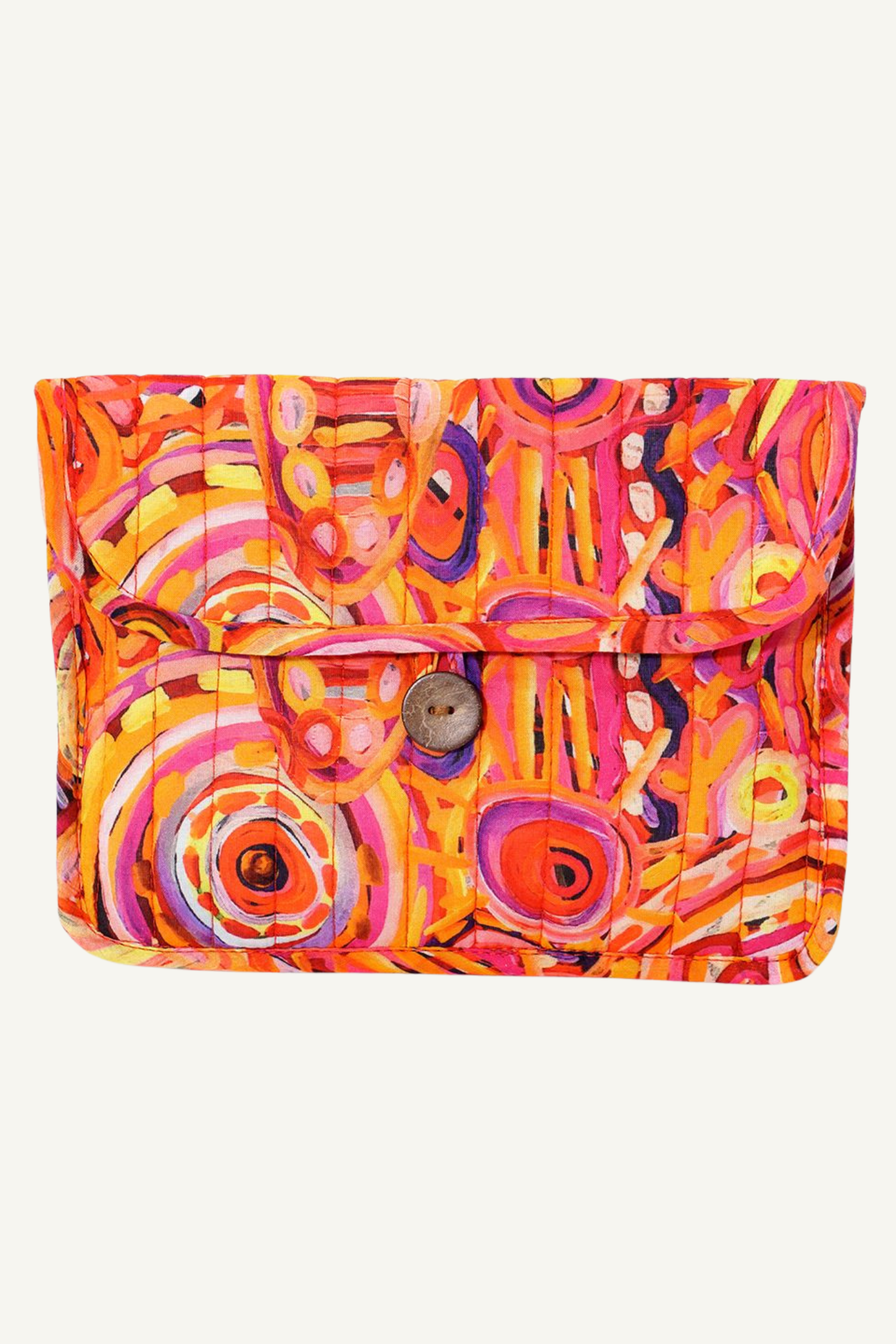 Cedric Varcoe Quilted Buttoned Pouch