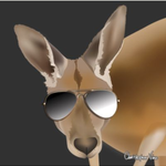 Mini Kangaroo Greeting Card