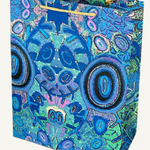 Aboriginal design Handmade Paper Giftbag MEDIUM