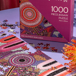 Pink Colours 1000 Piece Indigenous Artwork Puzzle