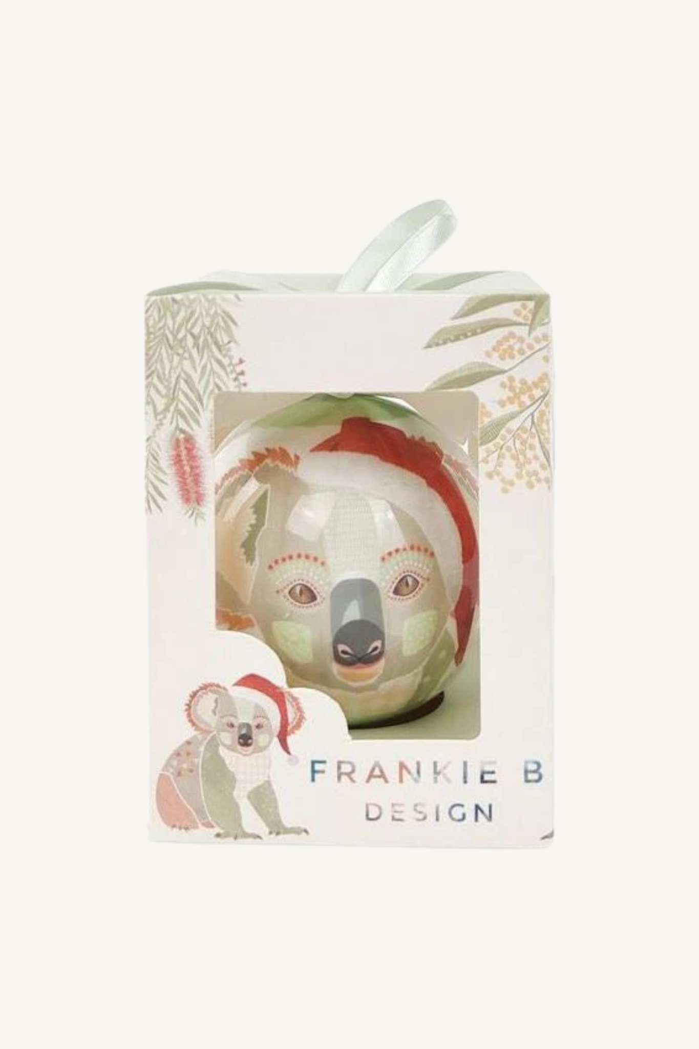 Frankie B Christmas Koala Bauble Gift Box Green