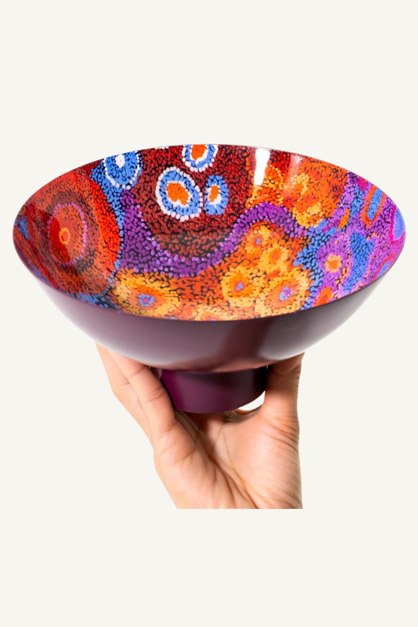 Powder Coated Bowl - Andrea Mimpitja Adamson