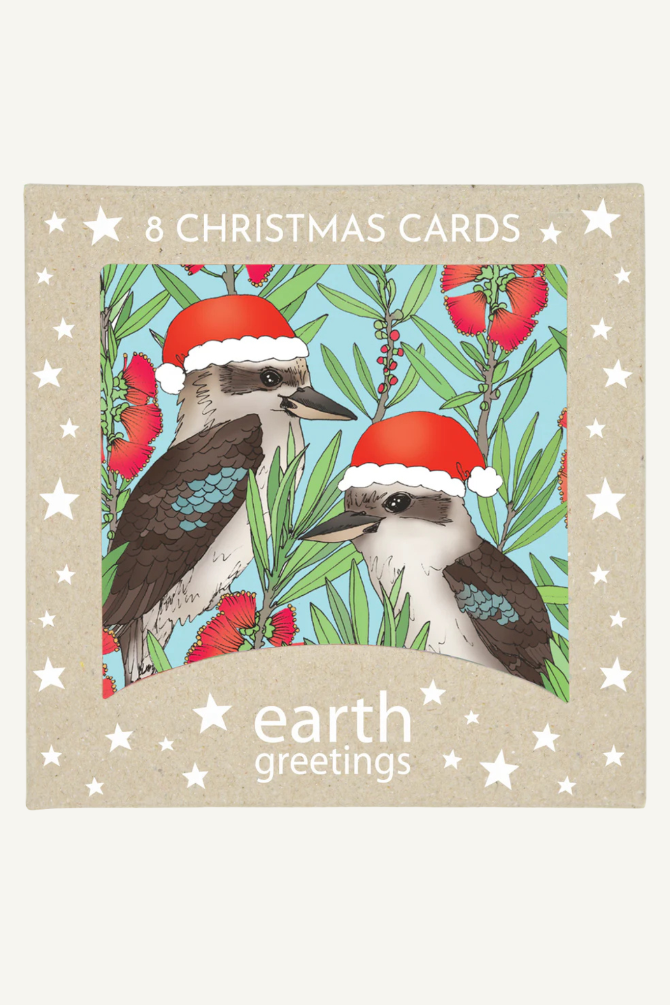 Boxed Christmas Cards (Square) - Jolly Kookaburras