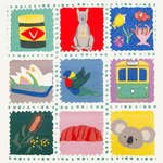 Australiana Napkins Colourful