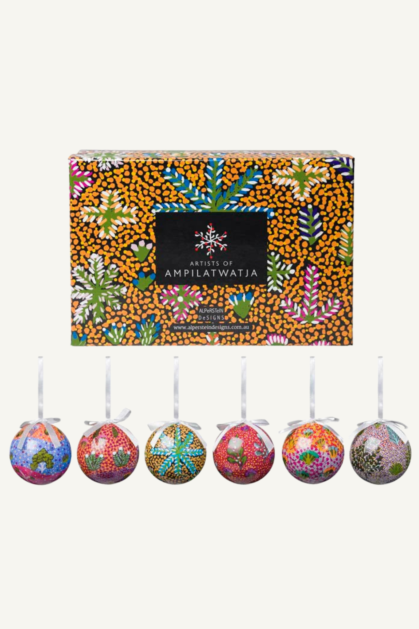 6 Pack Xmas Baubles - Ampilatwatja