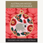 Single Bauble -Wombat Hat Bauble