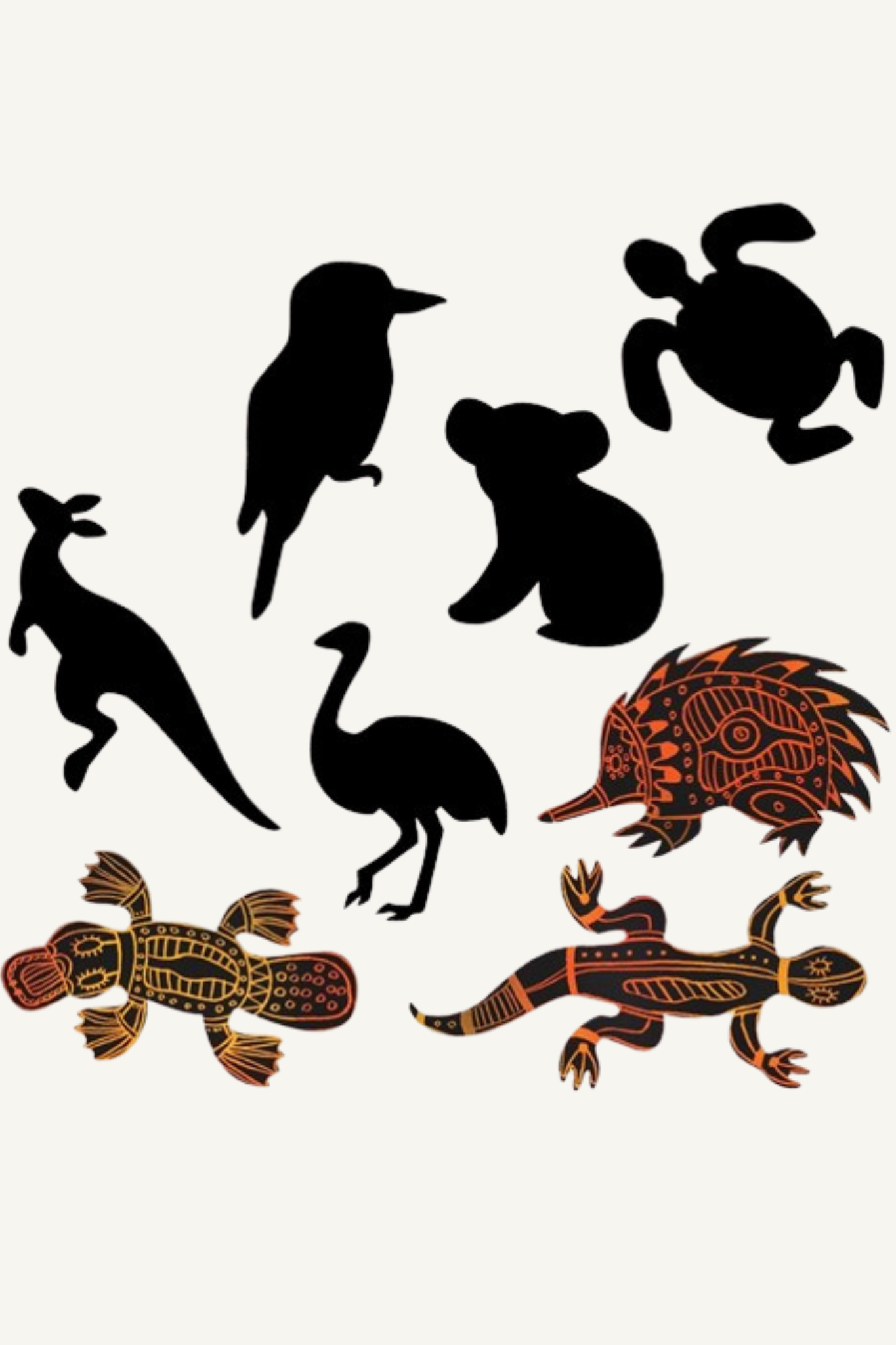 Scratch Board Australian Animal Shapes - Pack of 24