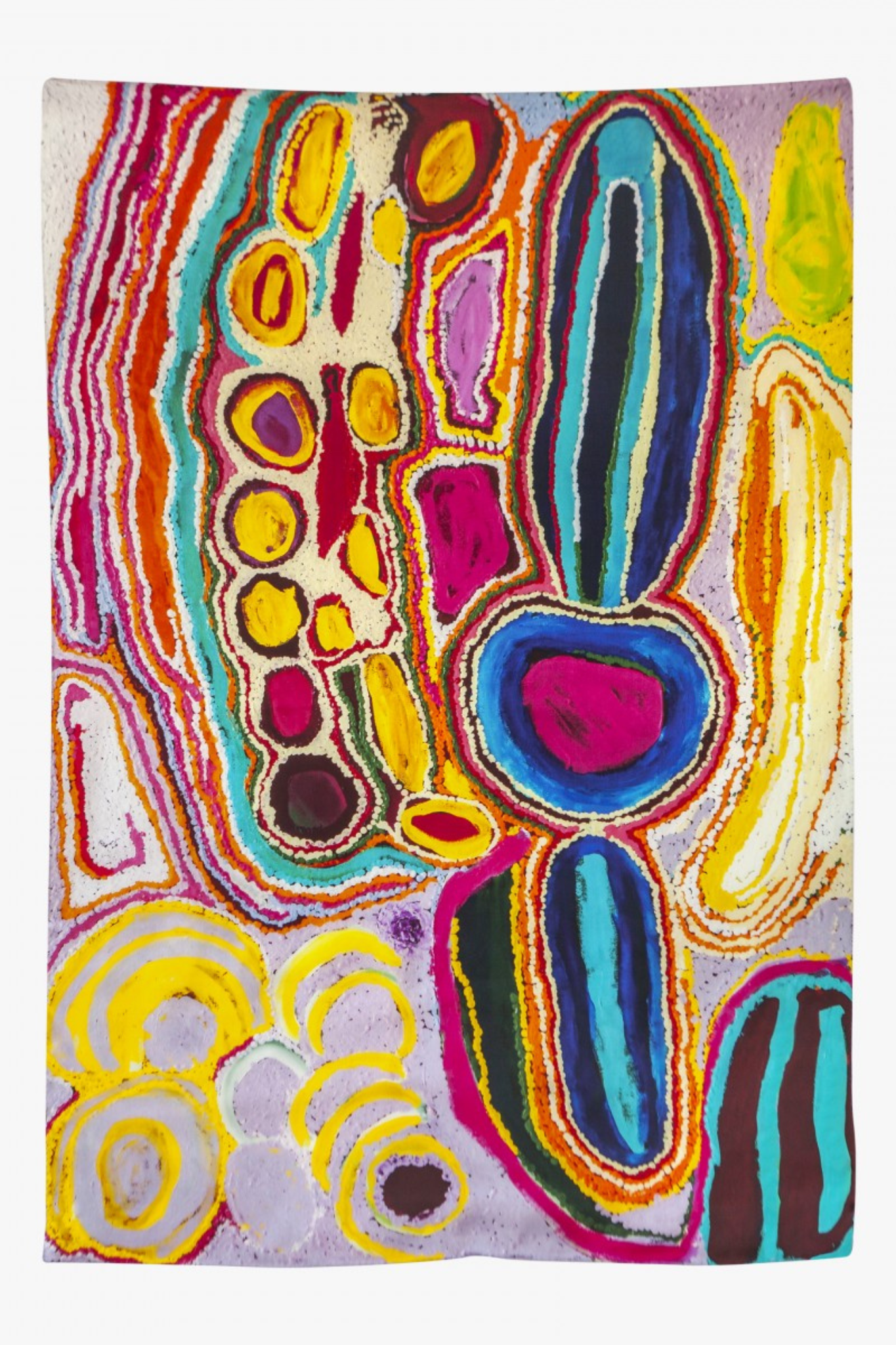 Parnngurr Area silk scarf by Jakayu Biljabu (dec)