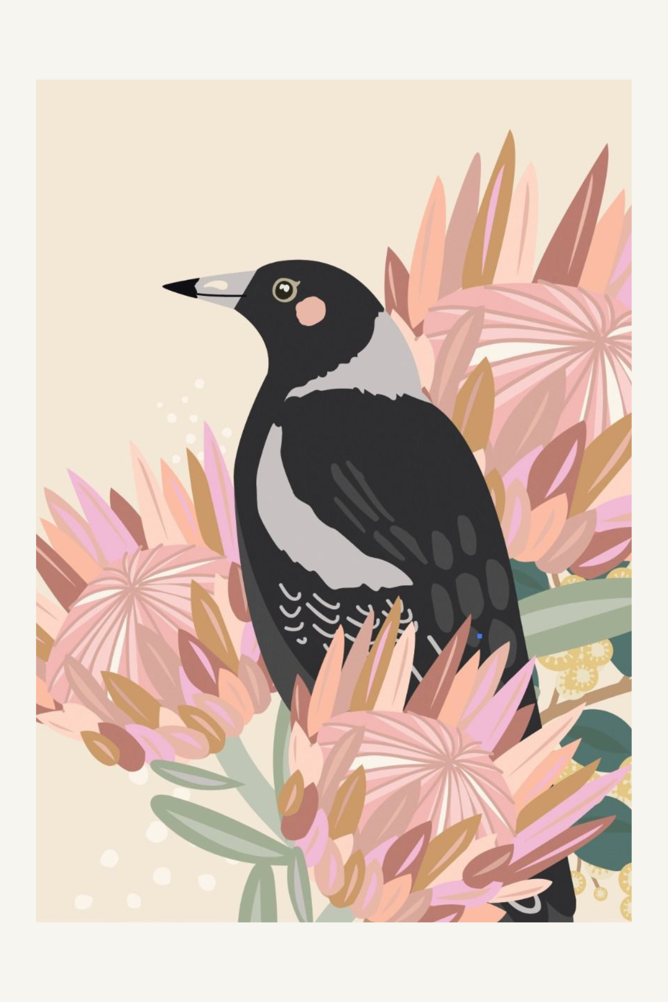 Christie Williams Greeting Card - magpie