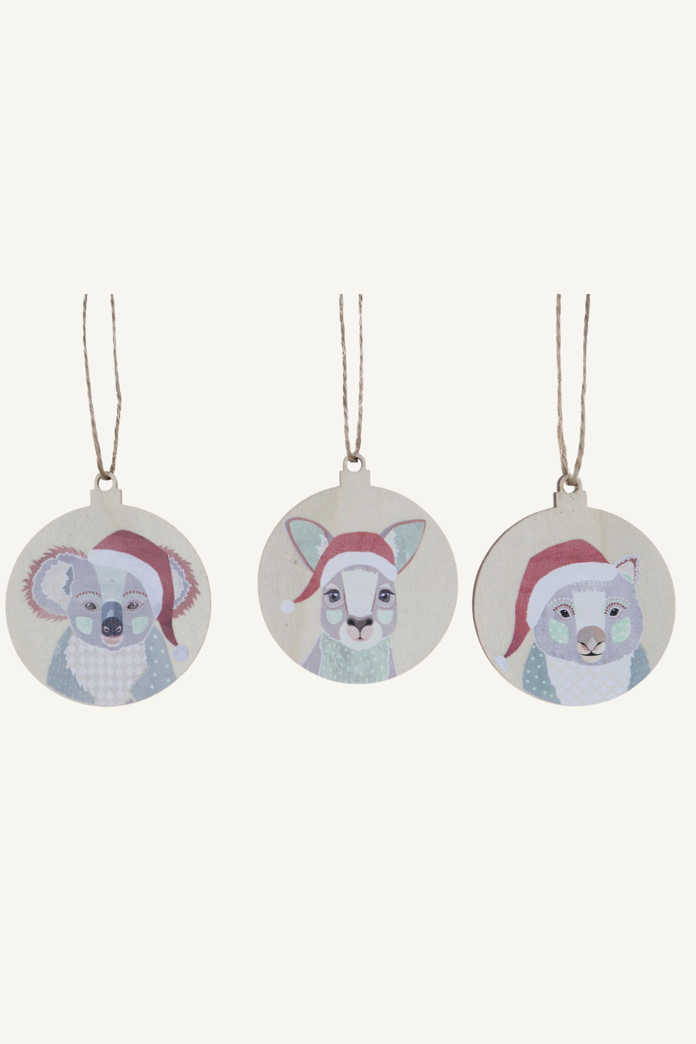 Christmas Aus Animals Baubles Hanging