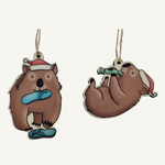 Renee Treml Wombats Hanging Decoration