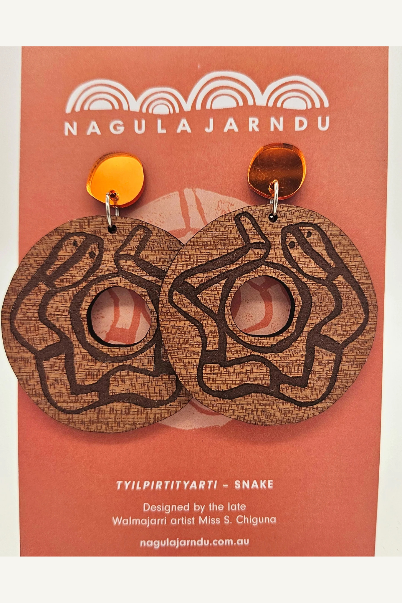 Tyilpirtityarti by Ms Chiguna earrings