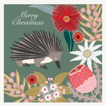 Greeting Card - Mini Echidna Christmas