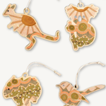 Aboriginal On The Land 4Pack Christmas Decorations