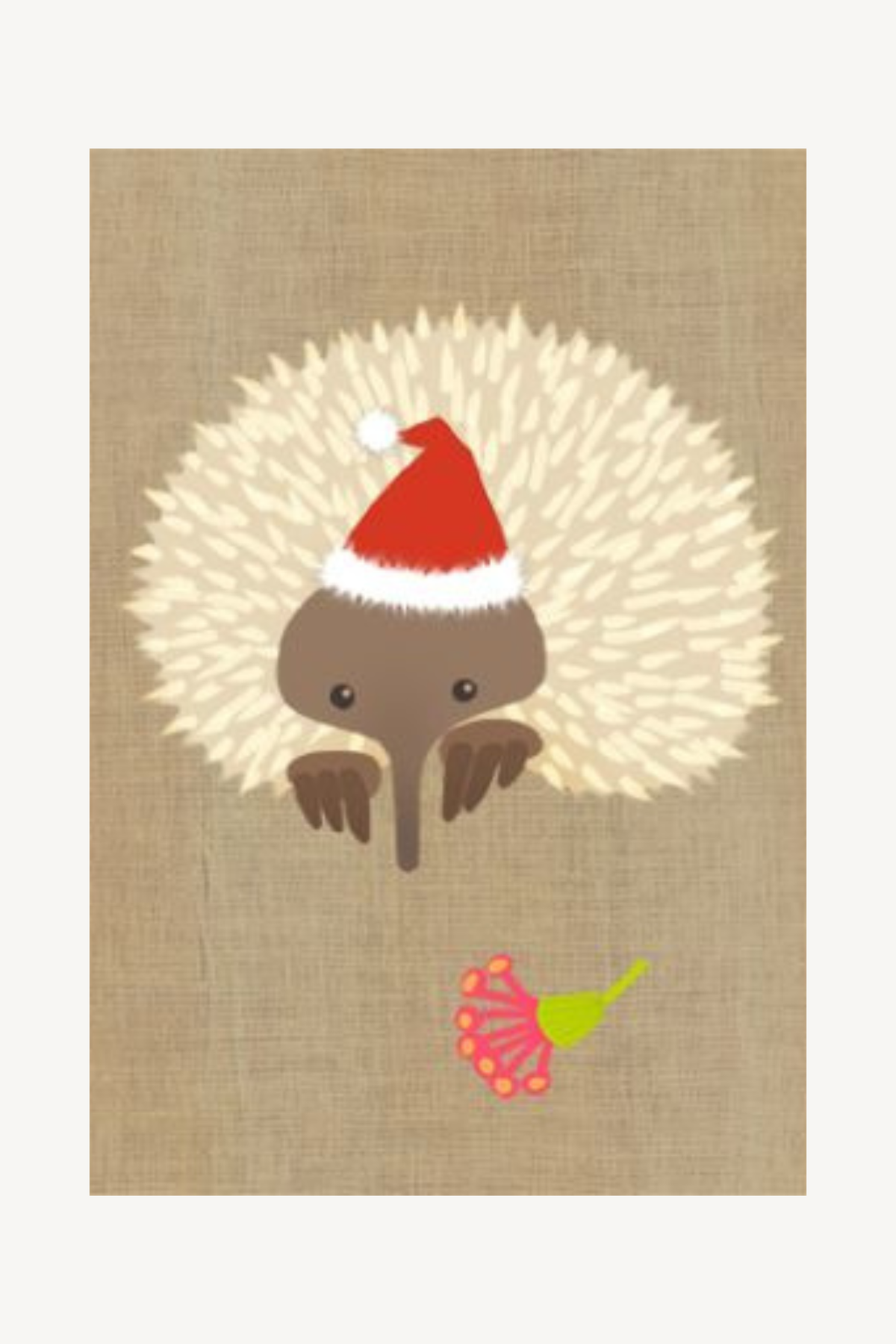 Greeting Card - Echidna Christmas