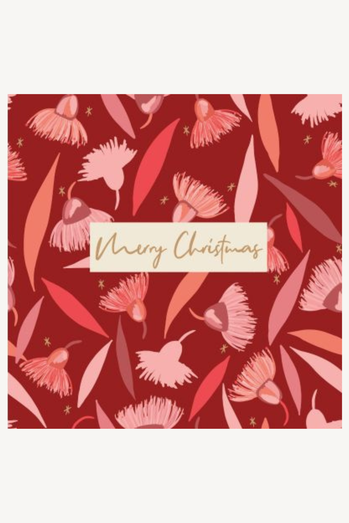 Greeting Card - Christmas Gum Blossom