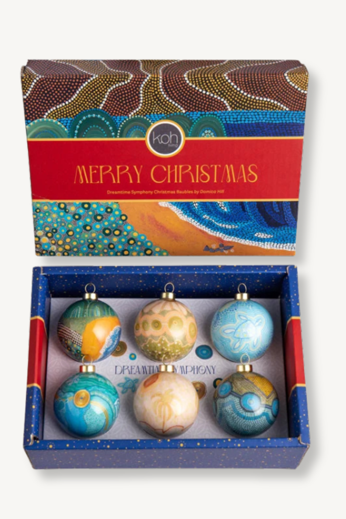 Aboriginal Dreamtime Symphony 6Pack Mini Baubles