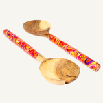 Acacia Salad Servers - Cedric Varcoe