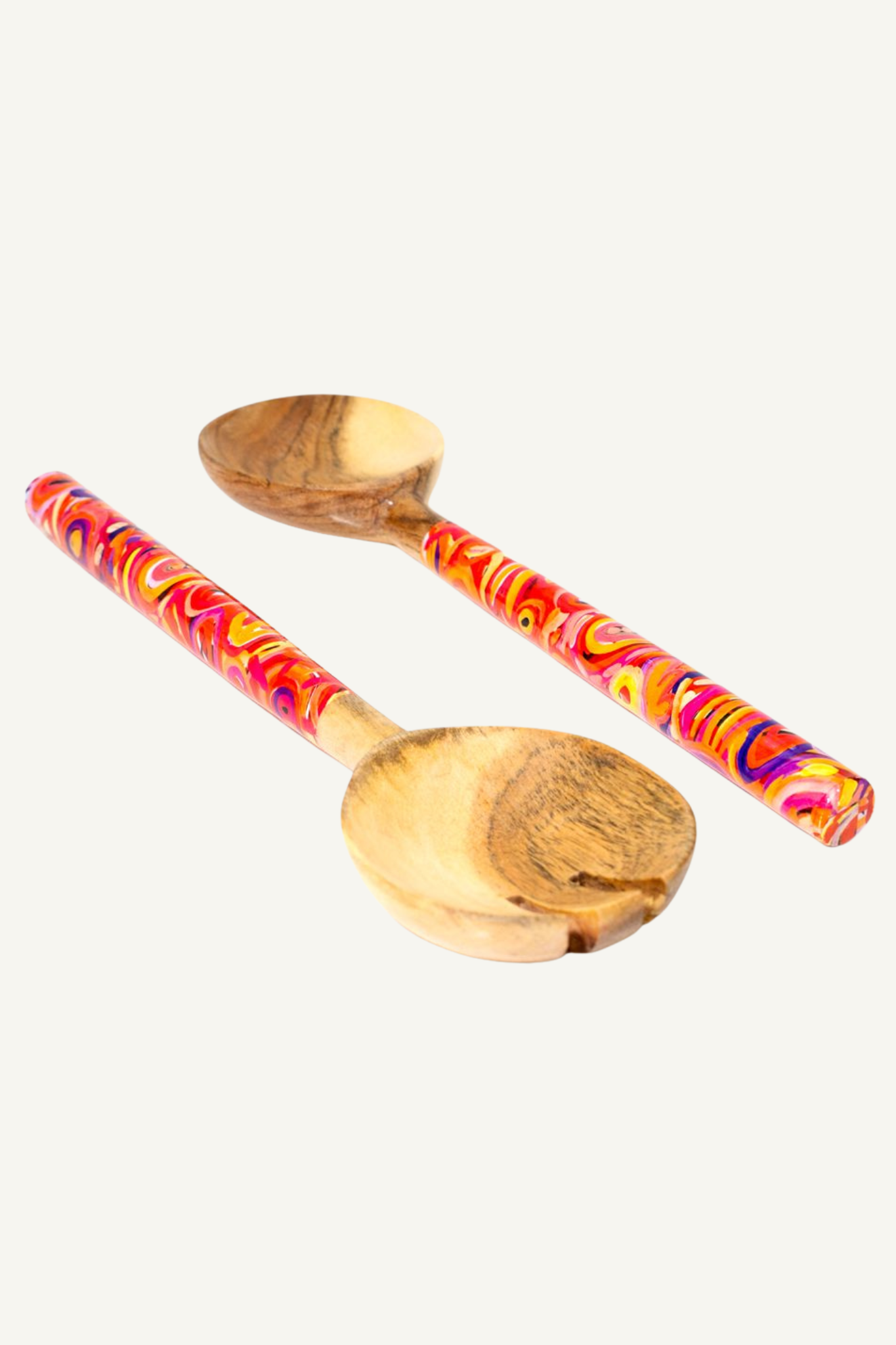 Acacia Salad Servers - Cedric Varcoe