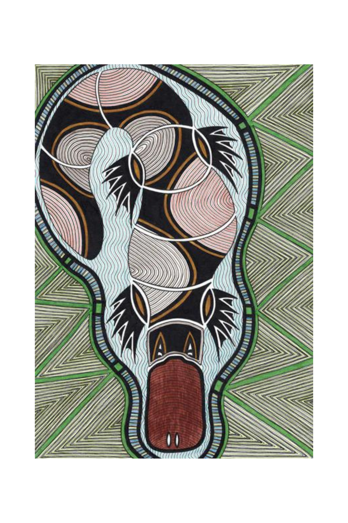 Ngarga Warendj Art Card - Platypus