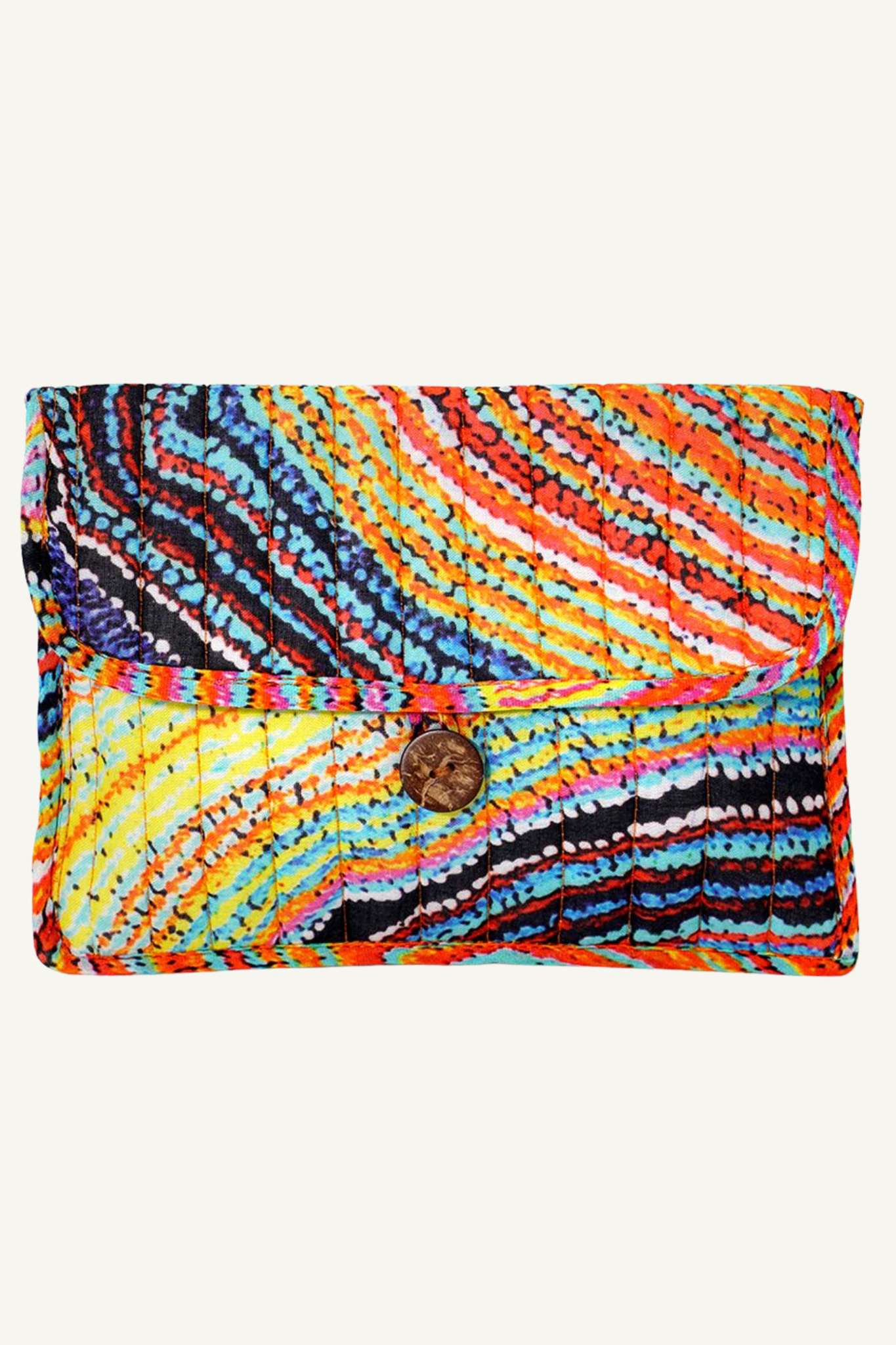 Quilted Buttoned Pouch - Liddy Walker