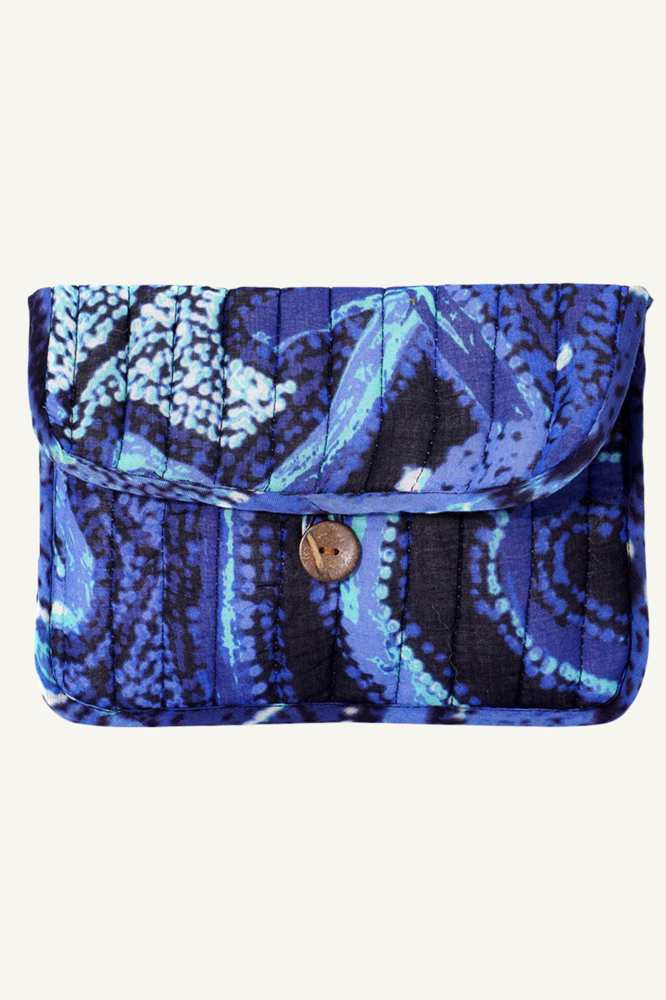 Quilted Buttoned Pouch - Theo