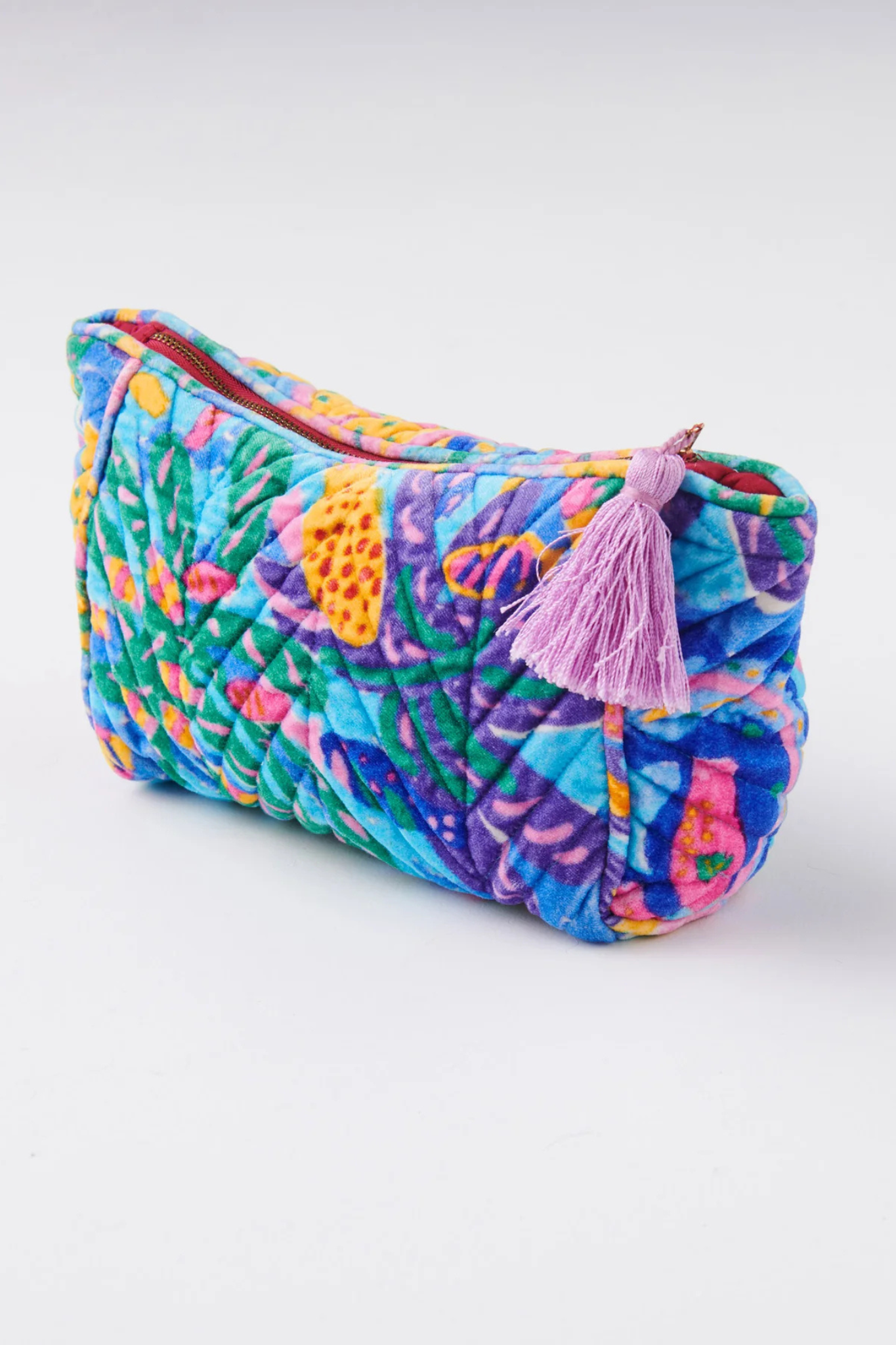 Kip & Co x Ken Done Reef Garden Velvet Toiletry Bag