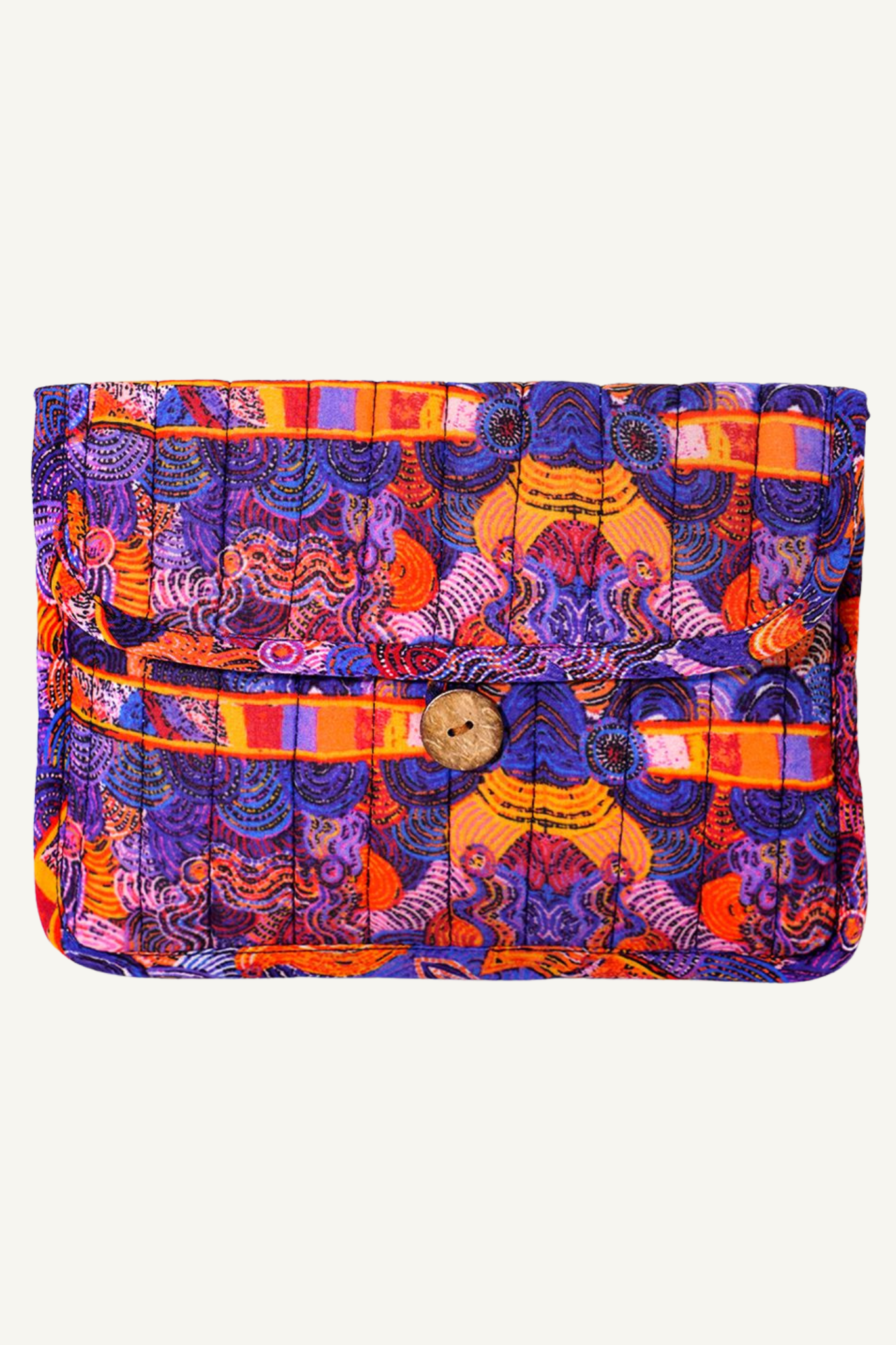 Quilted Buttoned Pouch - Nora Nyutjanka Davidson