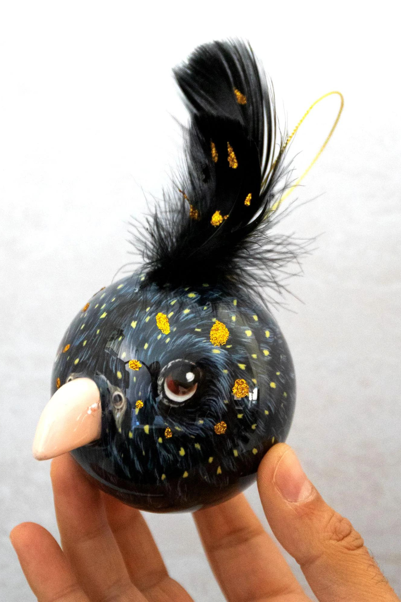 3D Bauble Black Cockatoo