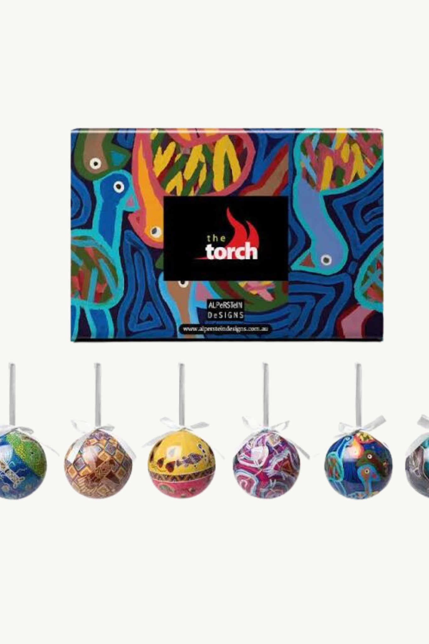 6 Pack Xmas Baubles - The Torch