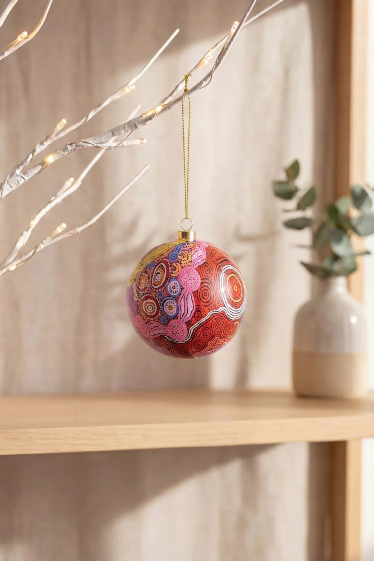 Aboriginal Waterhole Dreaming Bauble