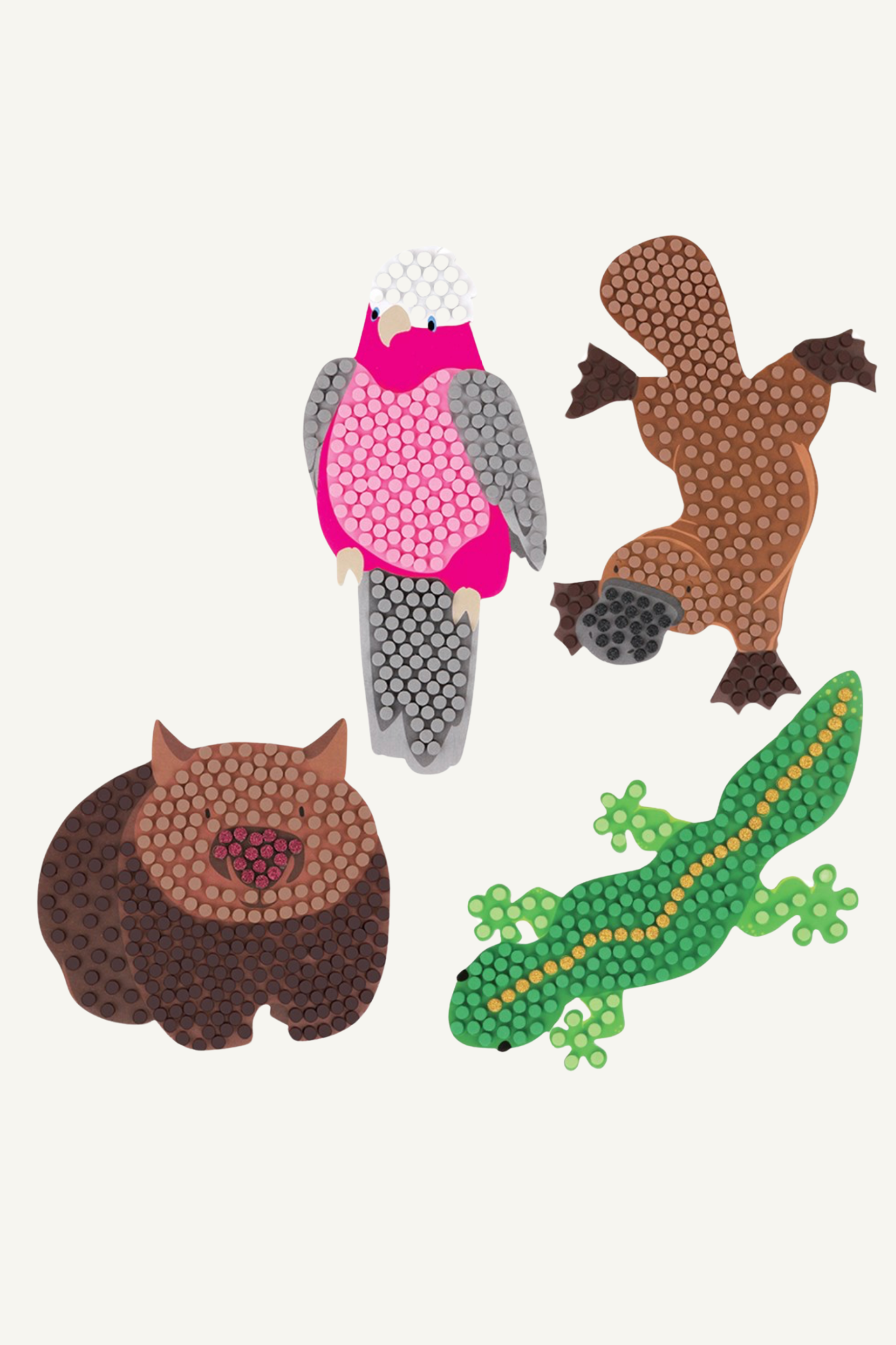 Animal Foam Mosaics CleverKit Multi Pack - Pack of 4