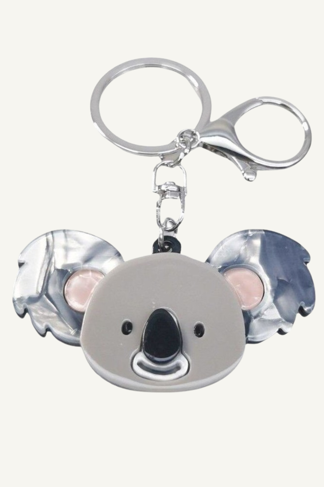Iris Koala Keyring Grey