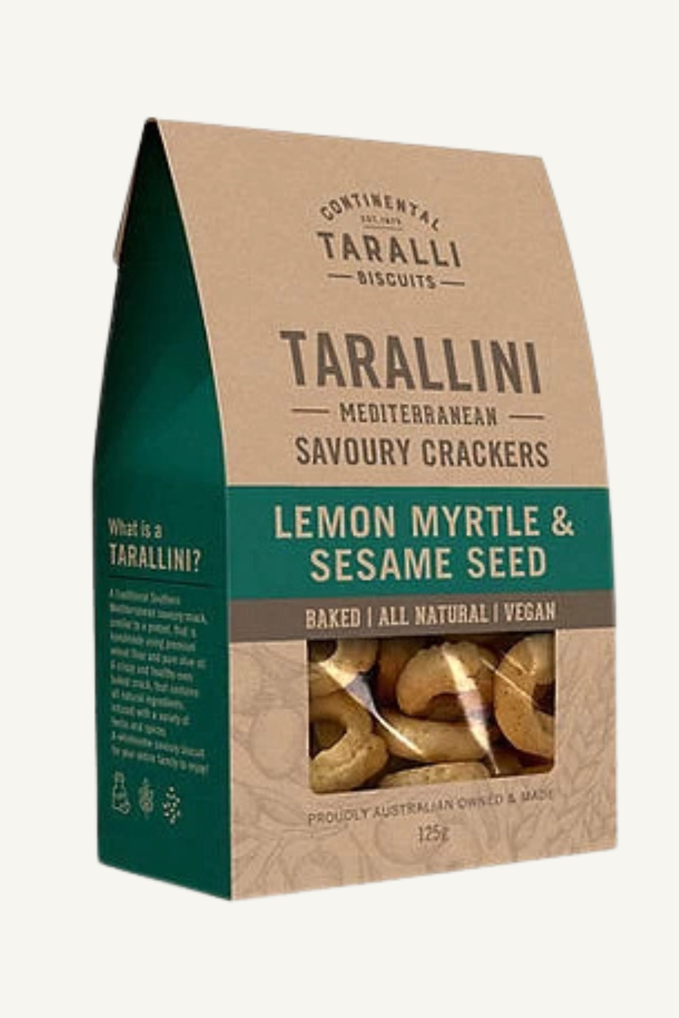 Tarallini Lemon Myrtle & Sesame Seeds