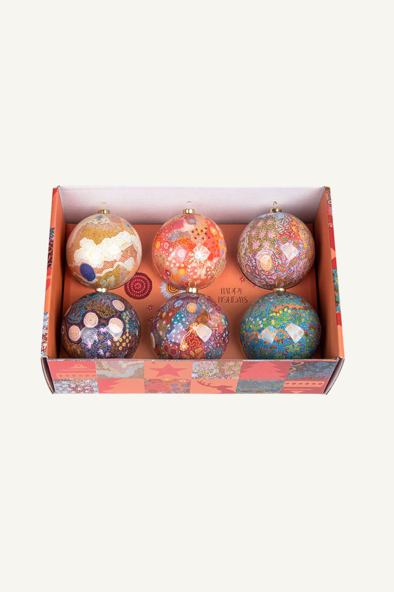 Aboriginal Sacred Country 6pack Christmas BAUBLES