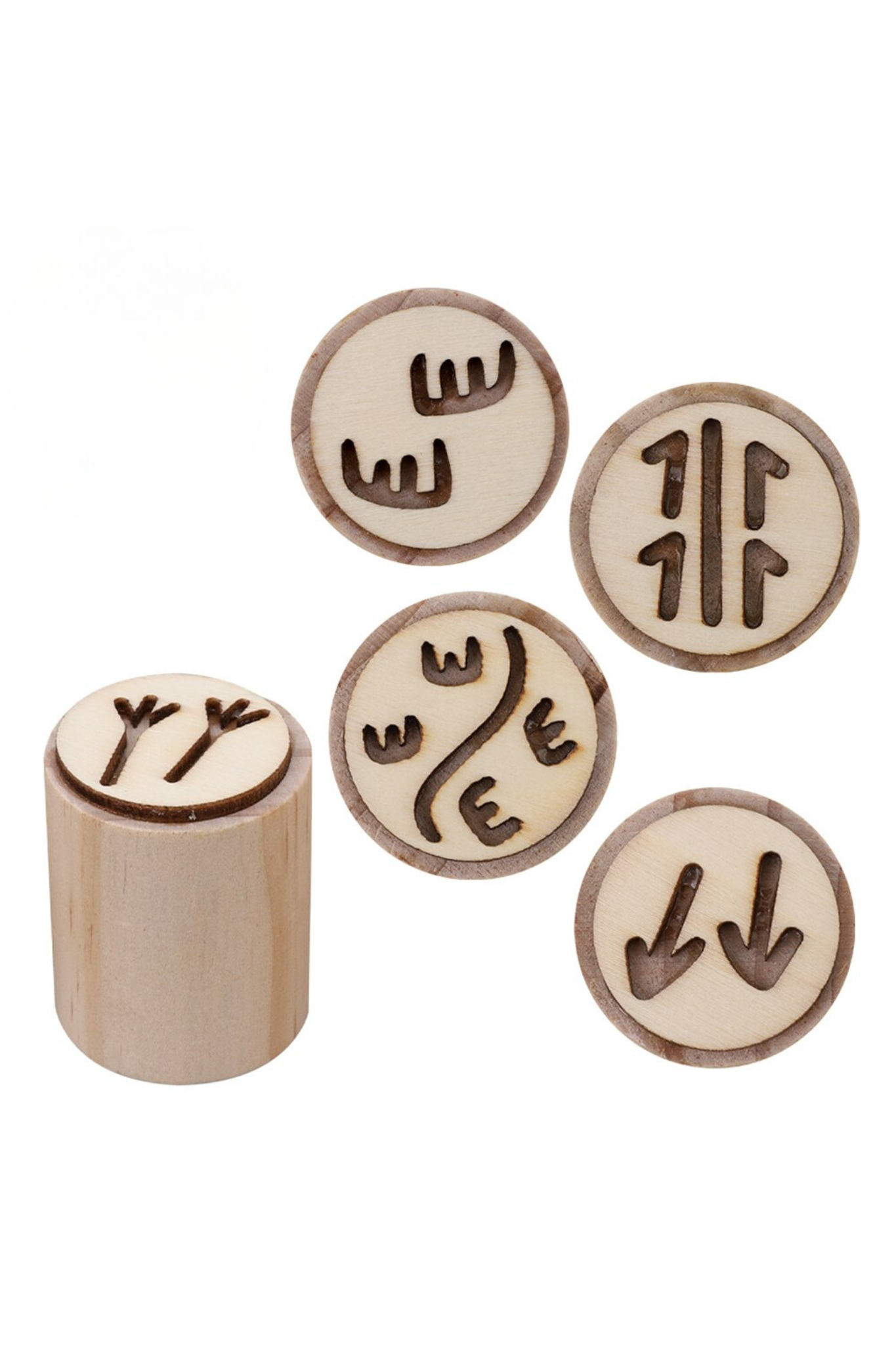 Indigenous Designed Wooden Stamps - Pack of 10