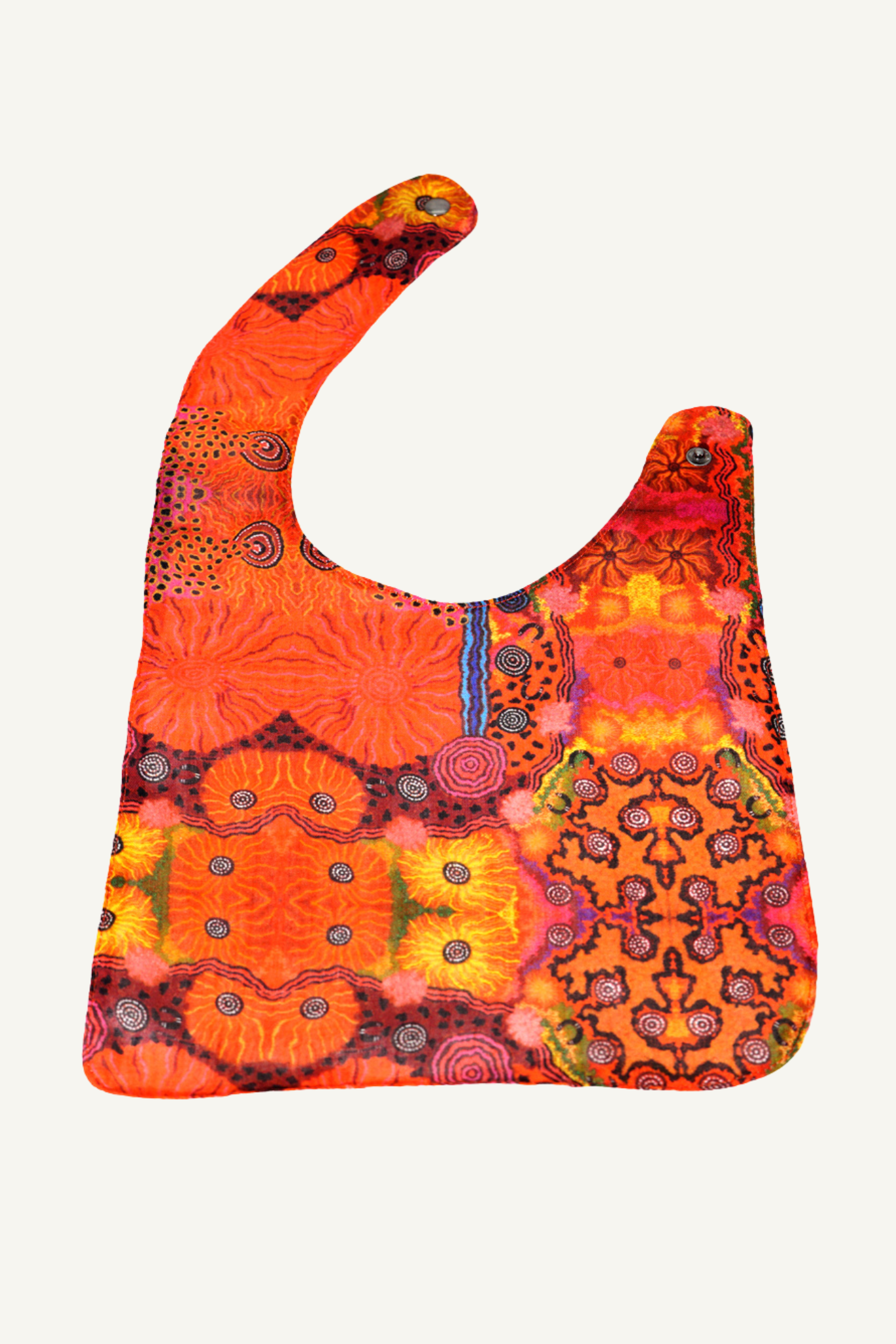 Baby Cotton Bib - Damien and Yilpi Marks