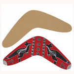 Wooden Boomerang Shapes Pack of 10