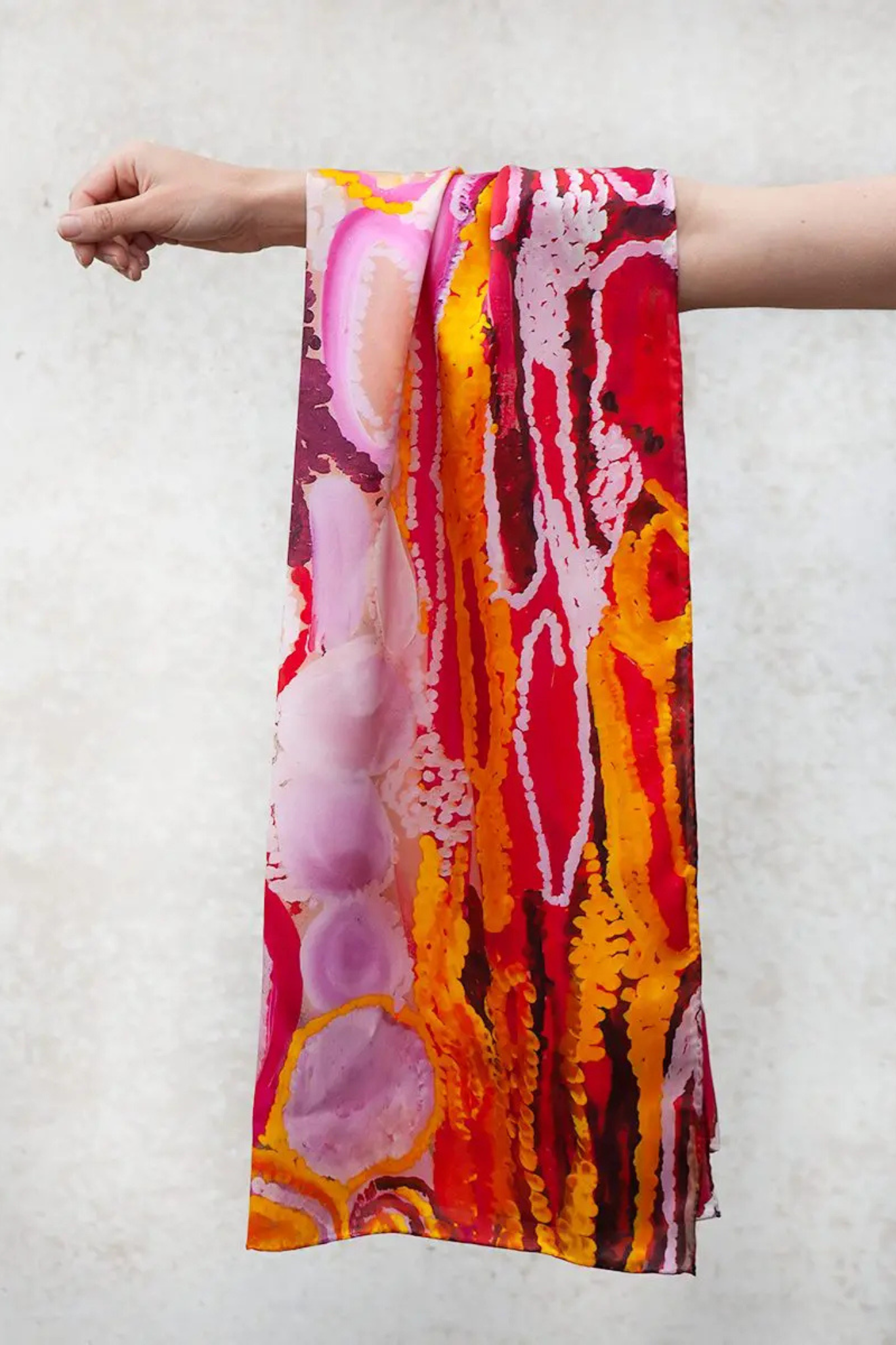 Minyipuru silk scarf by Jakayu Biljabu