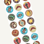 Indigenous Designed Stickers - Round