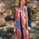 Aboriginal Waterhole Dreaming Scarf
