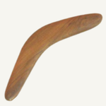 Blank Hardwood Boomerang 10