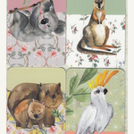 Removable Magnets Card - Australian Fauna