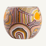 Aboriginal Journeys In The Sun Candle Holder